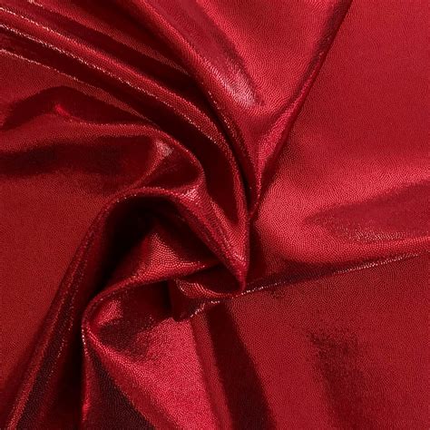 red metallic stretch fabric|red stretch velvet fabric.